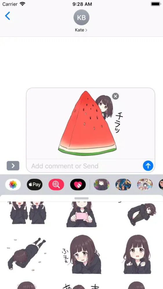 تصاویر Ayra Girl Stickers