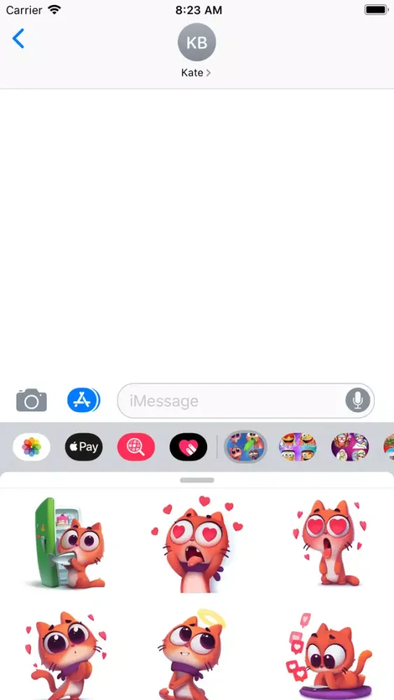 Ảnh chụp màn hình của Cute little Cat Stickers