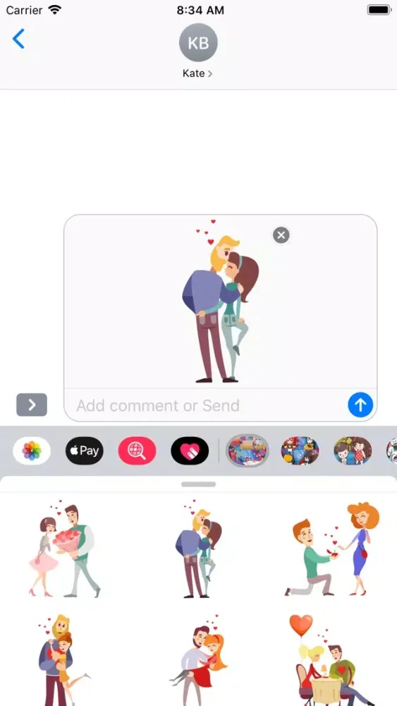 Captures d'écran de Couple Goals Stickers HD