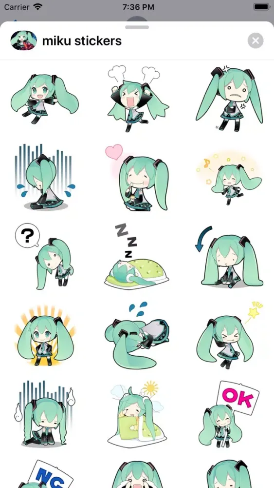 Miku Stickers HD應用截圖
