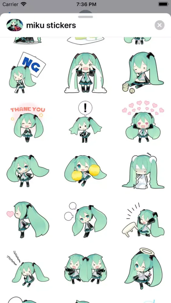 Miku Stickers HD應用截圖