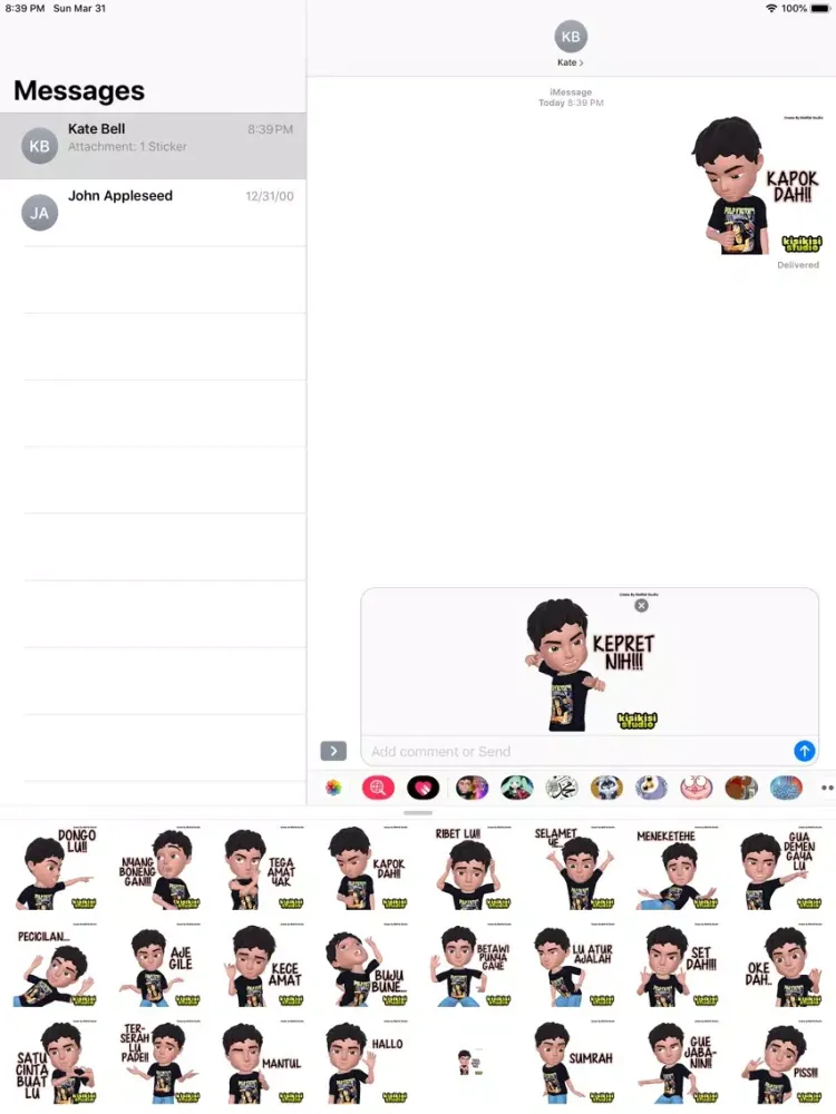 ภาพหน้าจอของ Stickers Betawi Lucu iPad 