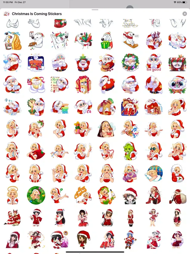 Capturas de pantalla de Christmas Is Coming Stickers iPad 