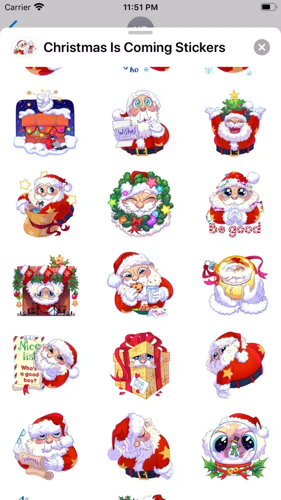 Capturas de pantalla de Christmas Is Coming Stickers