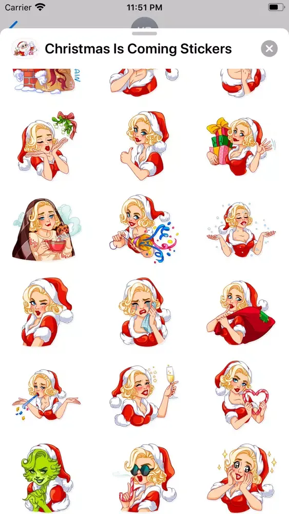 Capturas de pantalla de Christmas Is Coming Stickers