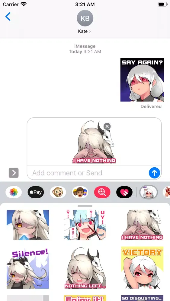 Ảnh chụp màn hình của The Epic Gatcha Anime Stickers