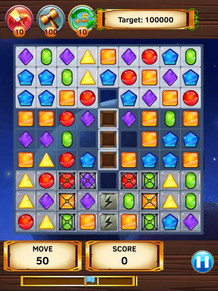 ภาพหน้าจอของ Crystal Match - Unlimited Life Version iPad 