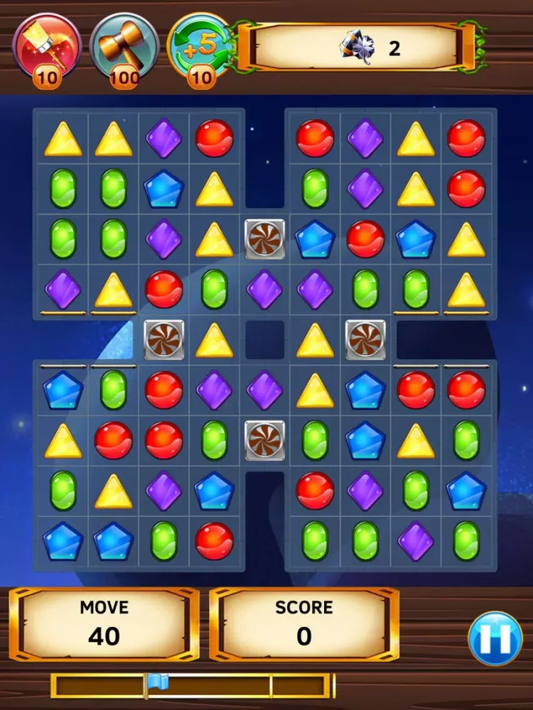 ภาพหน้าจอของ Crystal Match - Unlimited Life Version iPad 