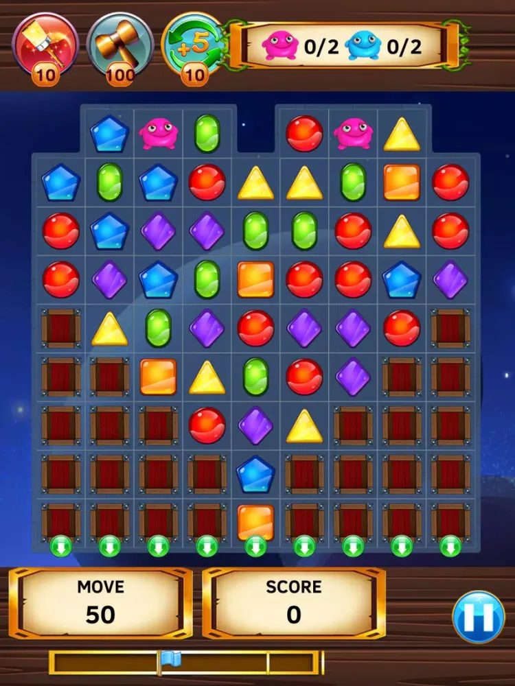ภาพหน้าจอของ Crystal Match - Unlimited Life Version iPad 