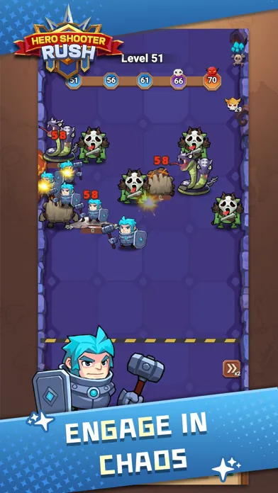 Tangkapan skrin Hero Shooter Rush-Shooter Game