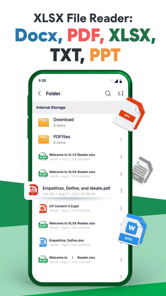 XLSX Viewer: Read XLSX File Screenshots