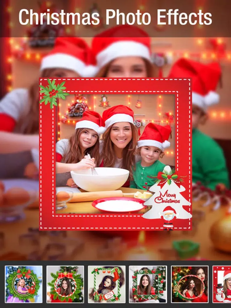 ภาพหน้าจอของ Merry Christmas Collage Frames iPad 