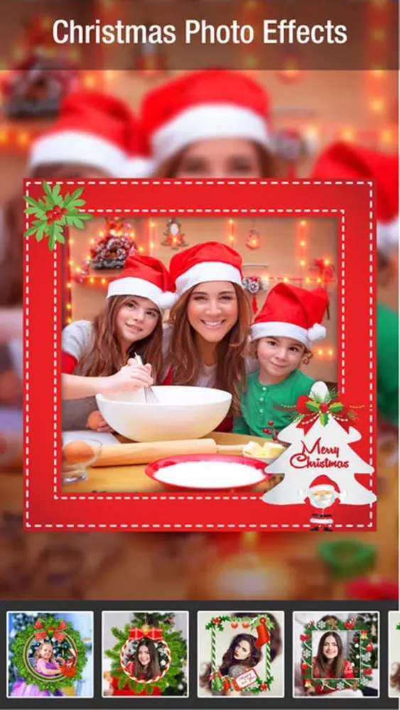 ภาพหน้าจอของ Merry Christmas Collage Frames