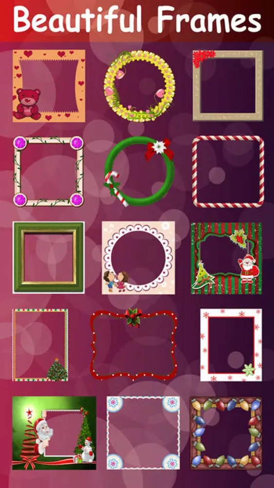 ภาพหน้าจอของ Merry Christmas Collage Frames
