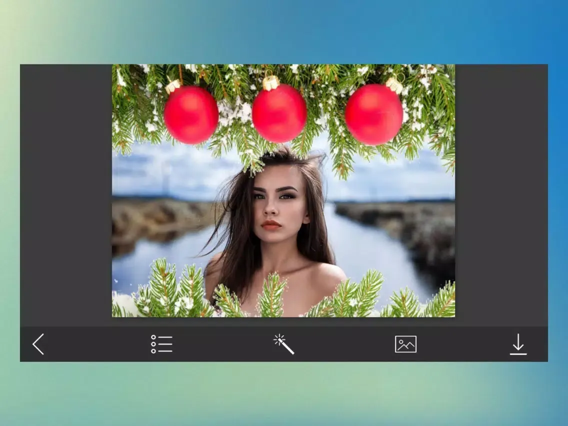 Capturas de pantalla de Xmas Foto Frames iPad 