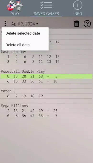 Mississippi Lottery: Algorithm Screenshots