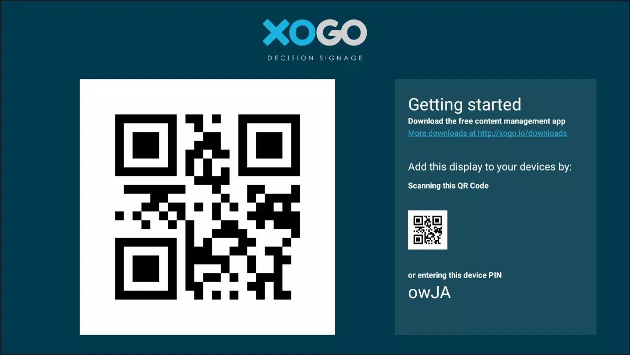 XOGO Player | Digital Signage Screenshots1