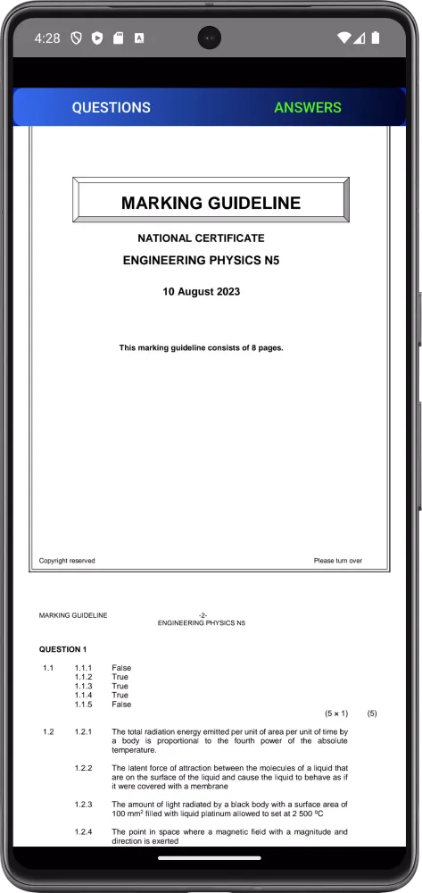 TVET Engineering Physics N5-N6 스크린샷