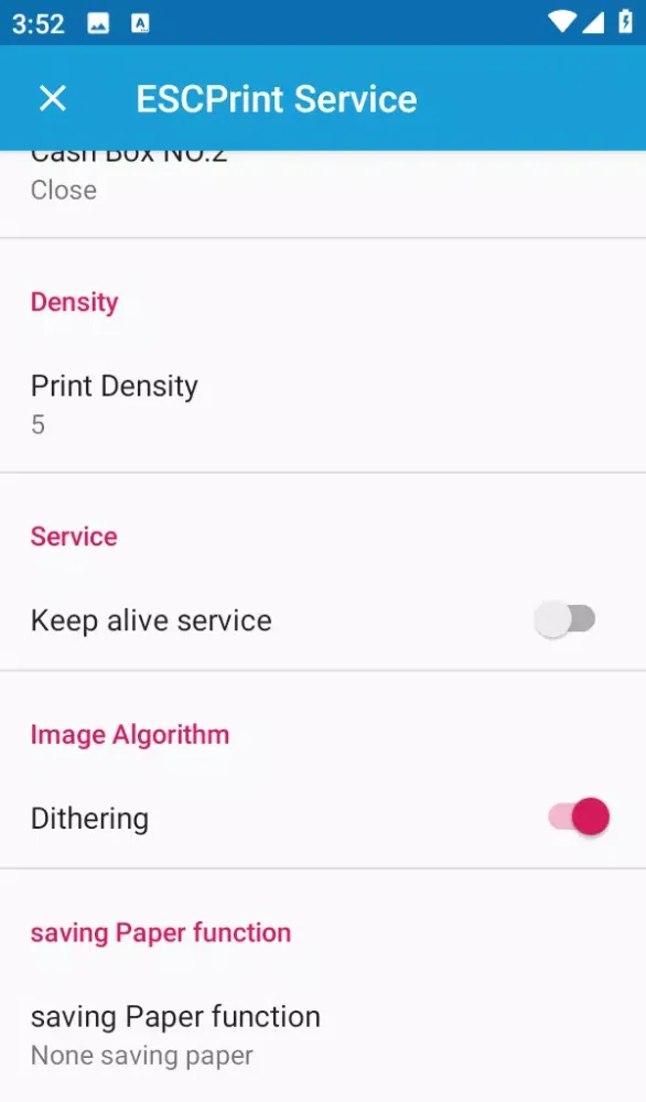 Capturas de pantalla de ESCPrint Service