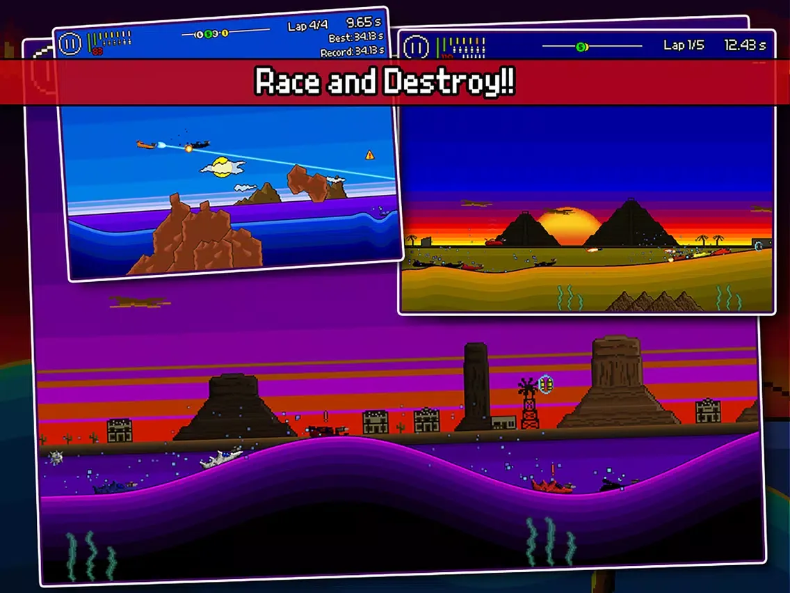 Pixel Boat Rush iPad 应用截图