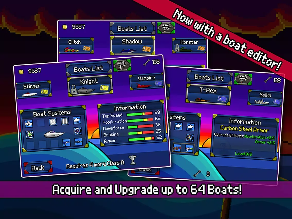 Pixel Boat Rush iPad 应用截图