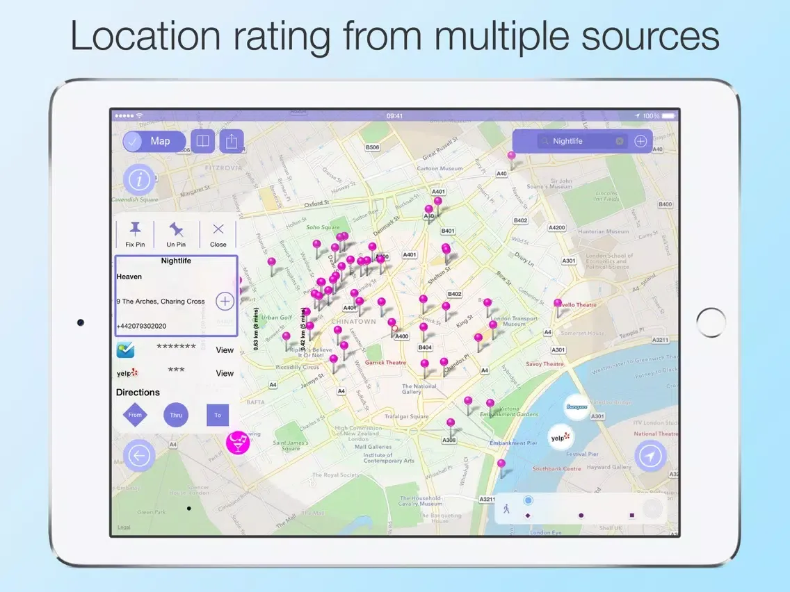 Xplorama - Explore Search Wiki & Compare Locations iPad  Screenshots