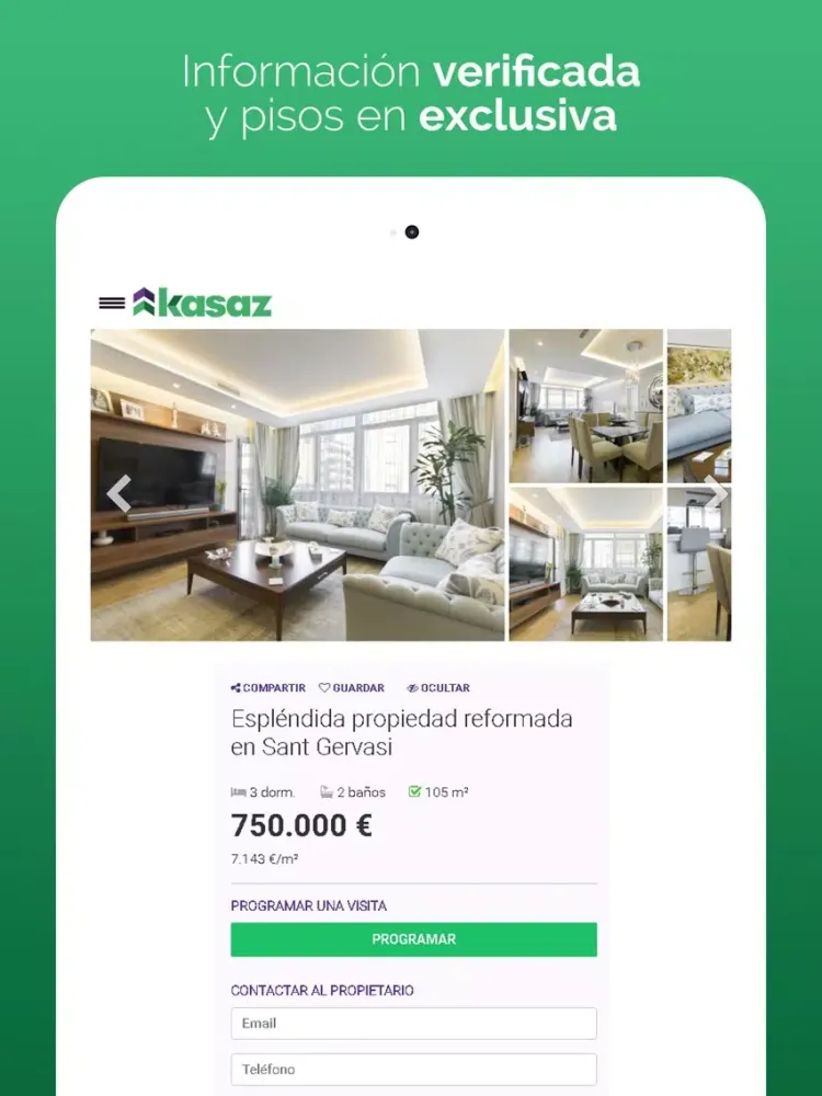 Скриншоты Kasaz - Pisos en venta iPad 