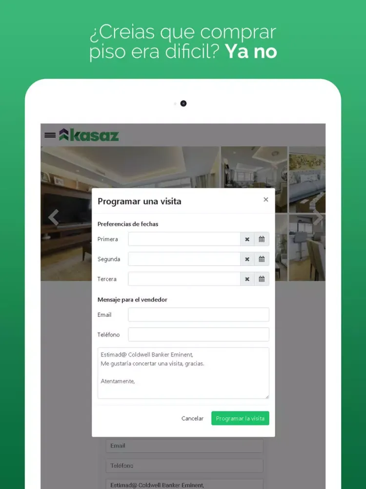 Скриншоты Kasaz - Pisos en venta iPad 