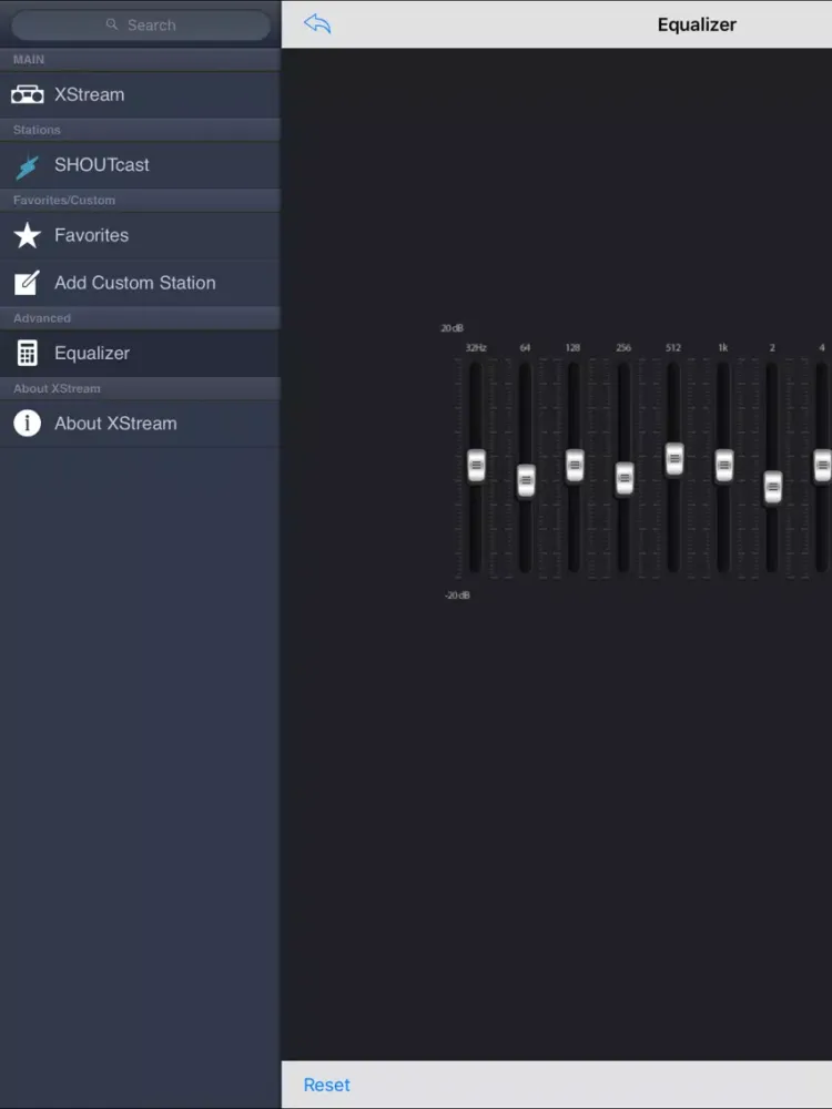 Zrzuty ekranu XStream iPad 