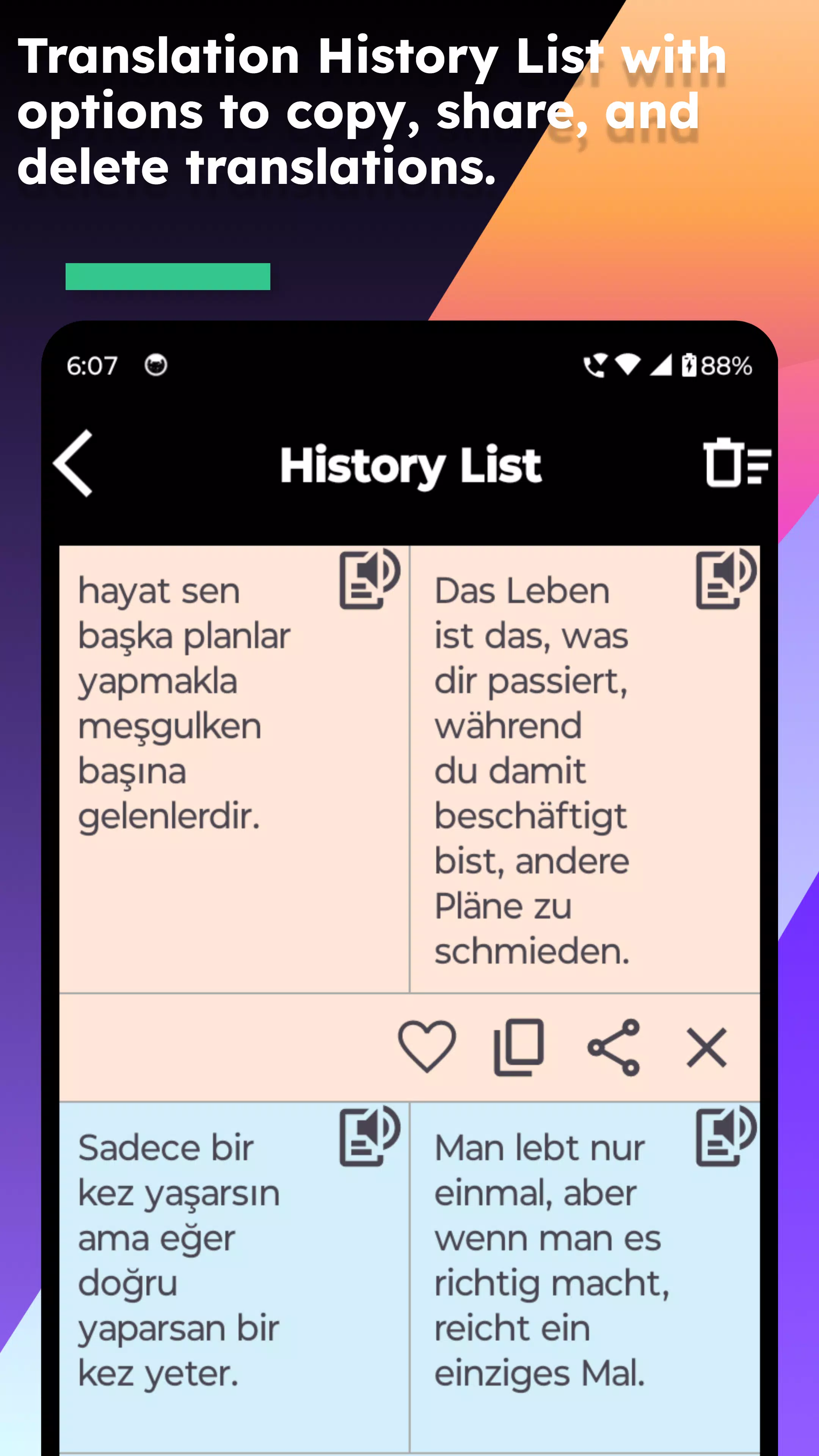 Turkish German Translate Screenshots