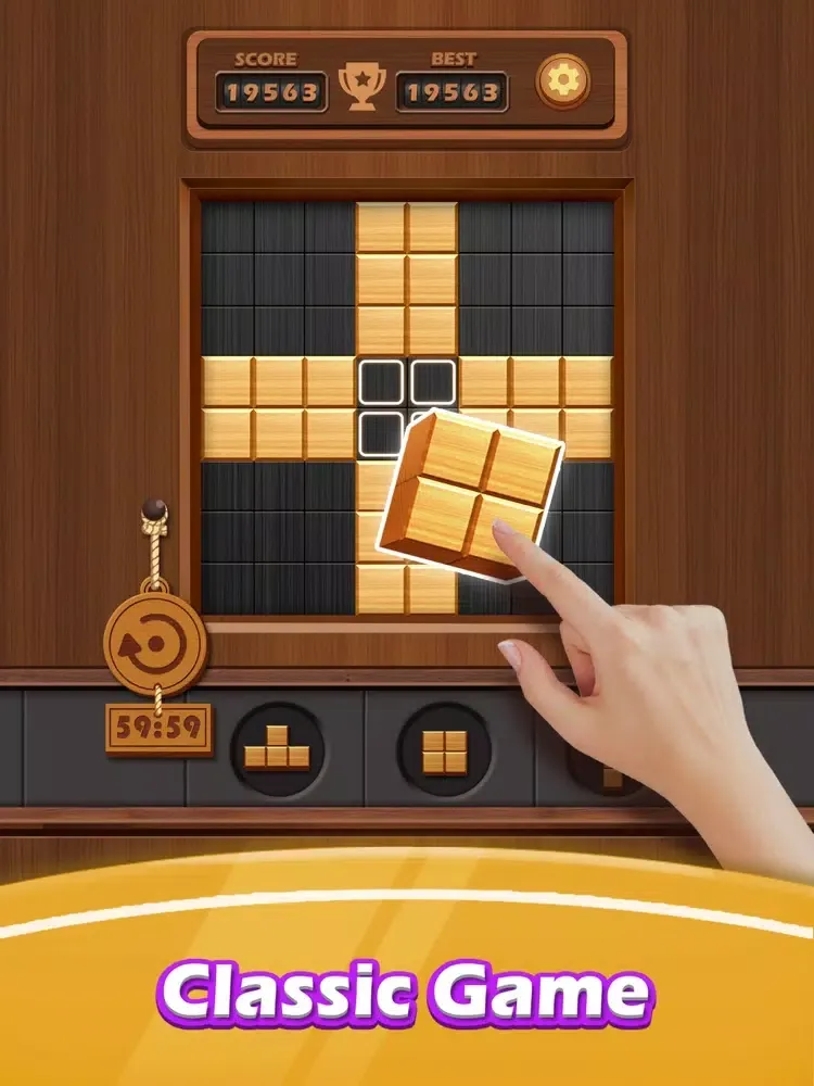 Wood Cube Puzzle: Circle Fill iPad  سکرین شاٹس