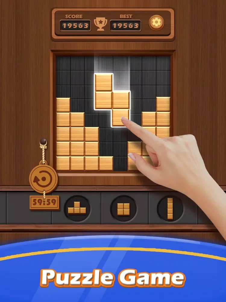 Wood Cube Puzzle: Circle Fill iPad  سکرین شاٹس