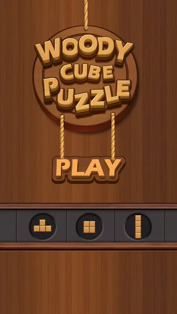 Wood Cube Puzzle: Circle Fill سکرین شاٹس