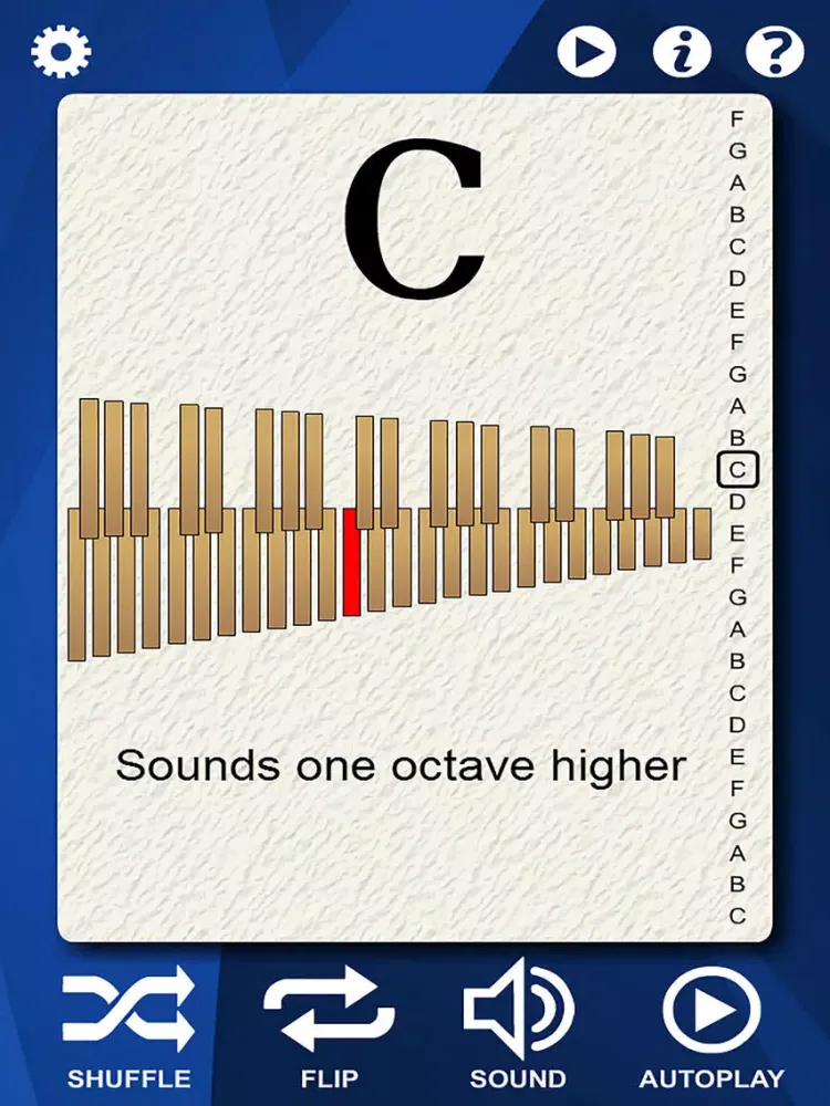 Xylophone Flash Cards iPad  Screenshots