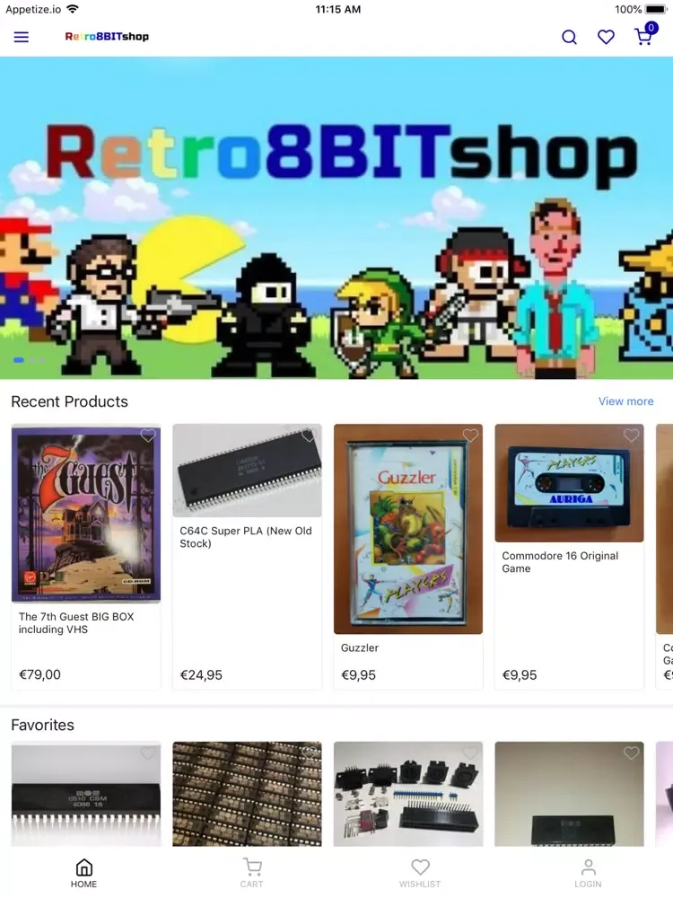 Screenshot di Retro8BITshop iPad 