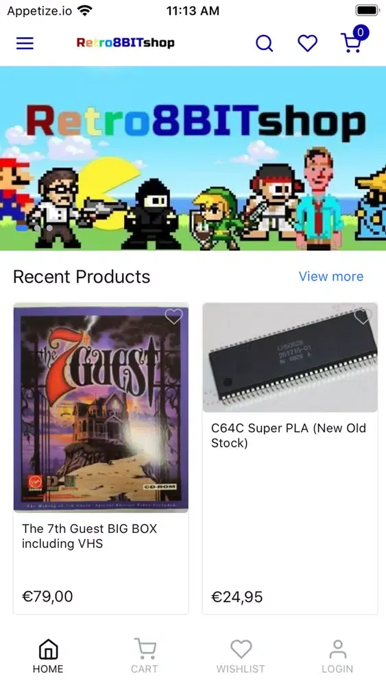 Screenshot di Retro8BITshop