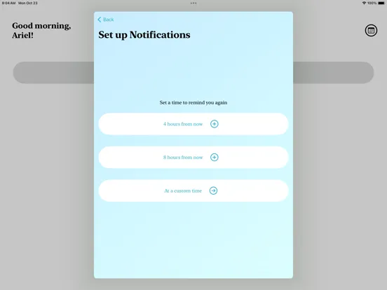 Tangkapan skrin Pill Pal - Medication Reminder iPad 