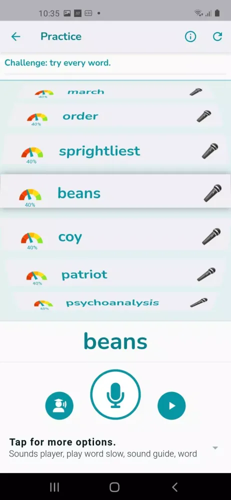 Captures d'écran de Practice English Speaking