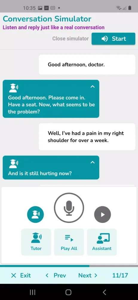 Captures d'écran de Practice English Speaking