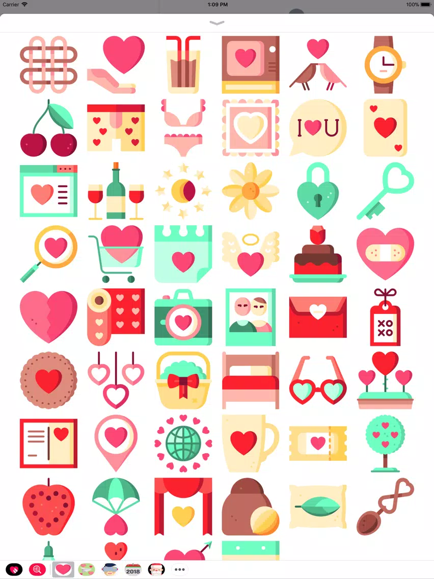 Be My Valentine Sticker Pack iPad  スクリーンショット