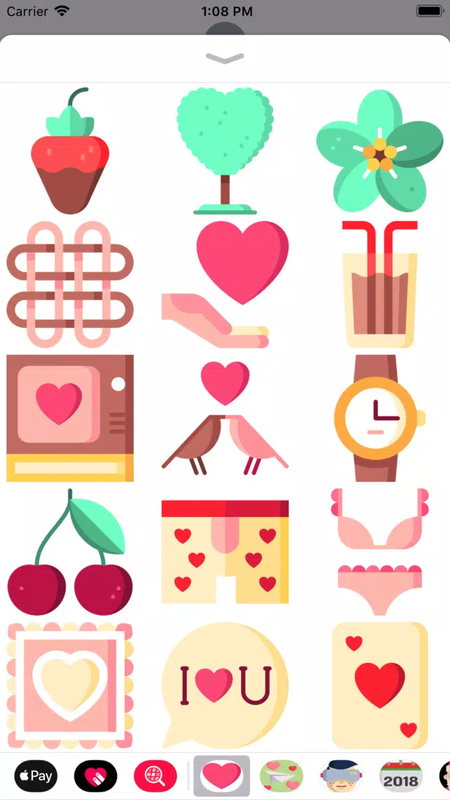 Be My Valentine Sticker Pack スクリーンショット