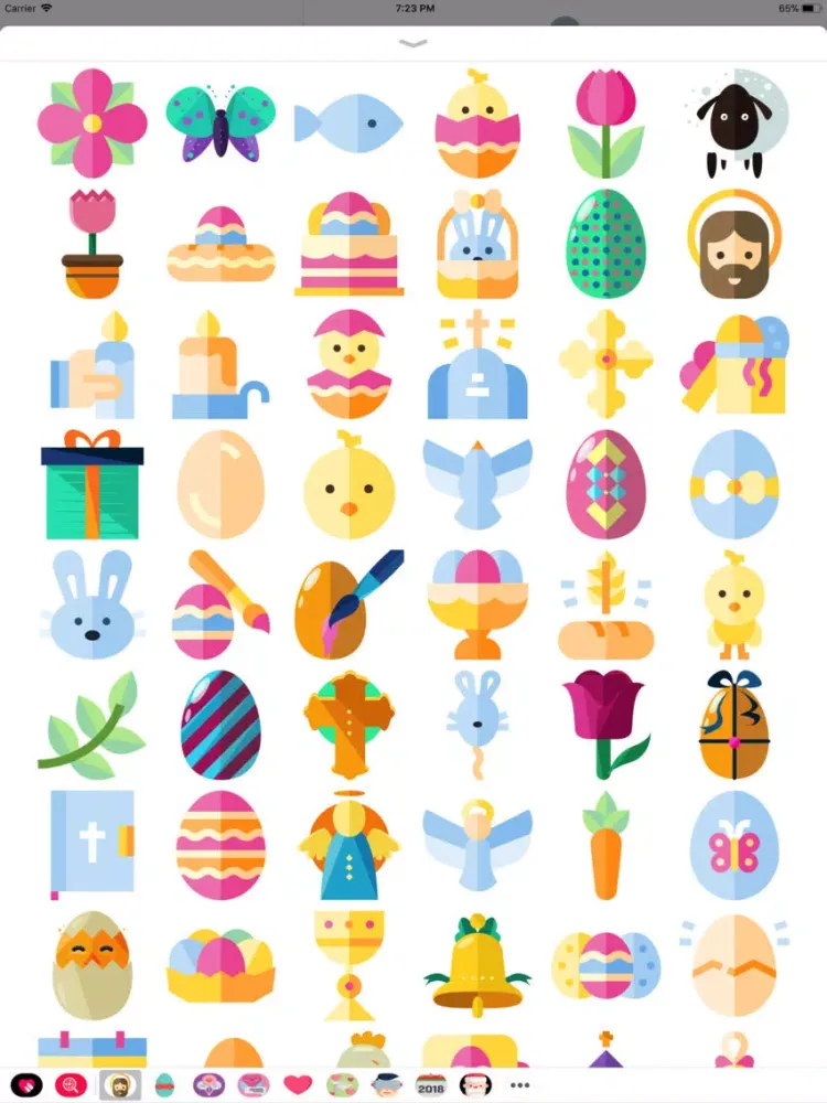 Capturas de pantalla de Beautiful Easter Sticker Pack iPad 