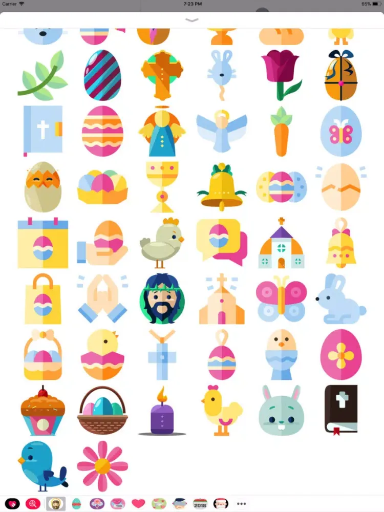 Capturas de pantalla de Beautiful Easter Sticker Pack iPad 
