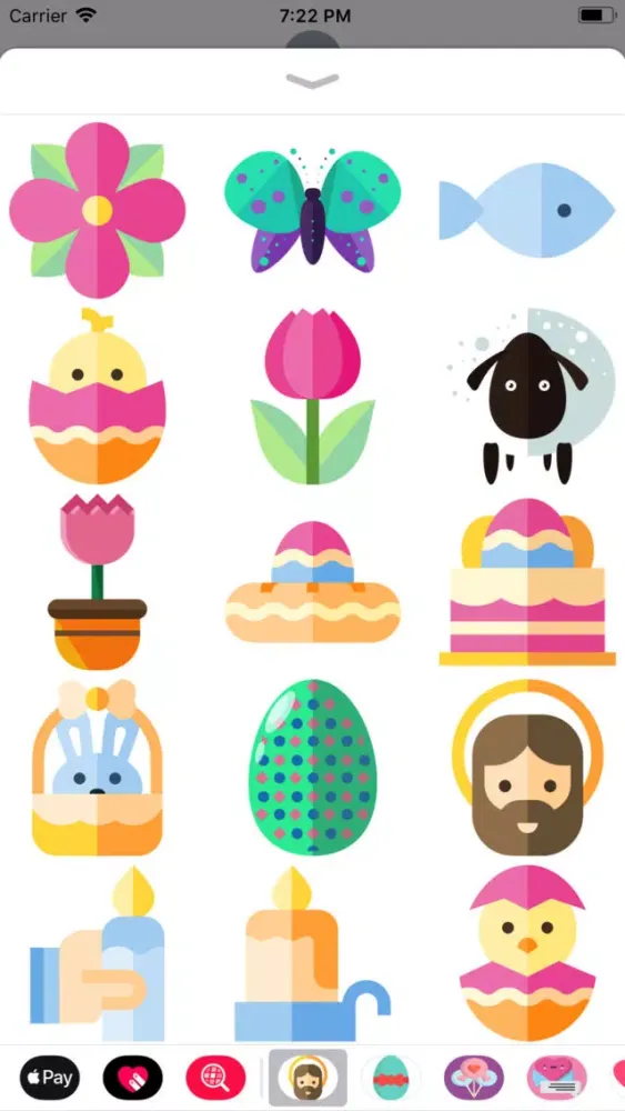 Capturas de pantalla de Beautiful Easter Sticker Pack