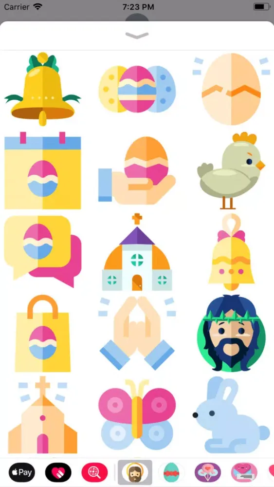 Capturas de pantalla de Beautiful Easter Sticker Pack