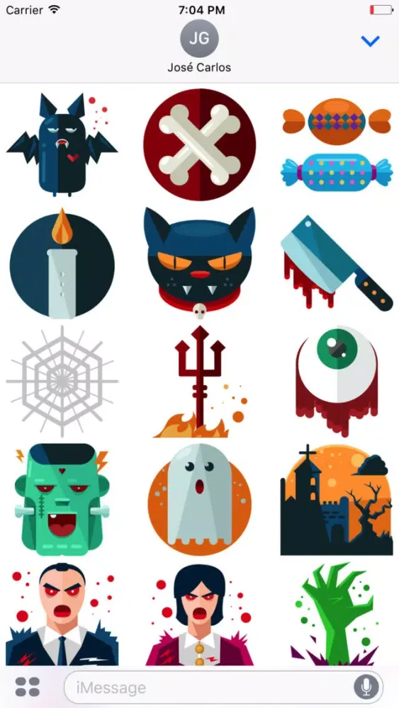 Funny Halloween Sticker Pack for iMessage應用截圖