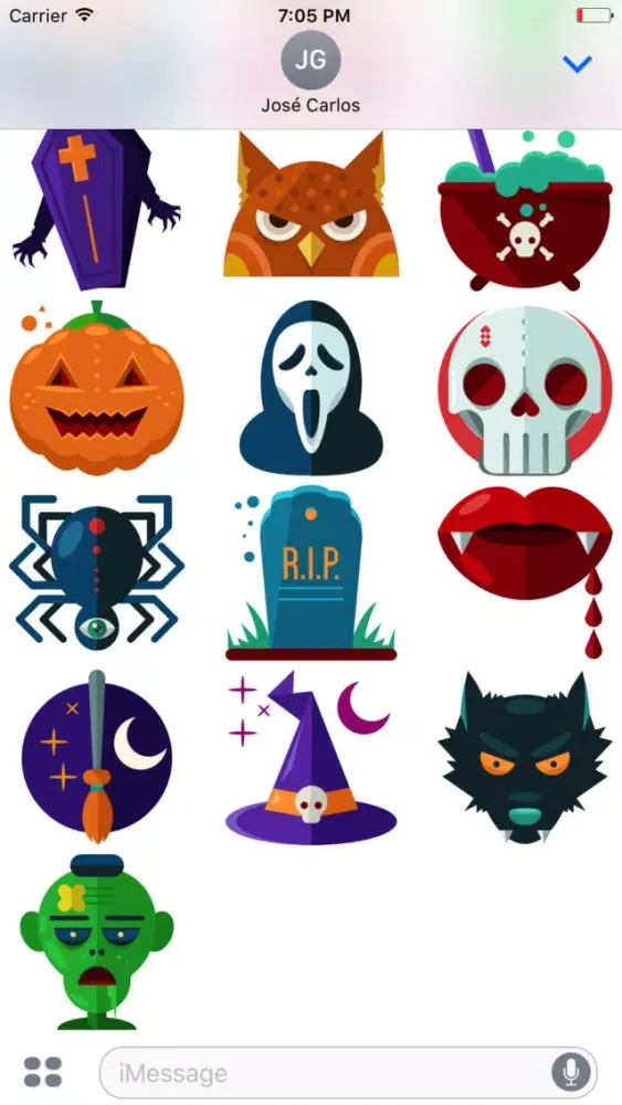 Funny Halloween Sticker Pack for iMessage應用截圖