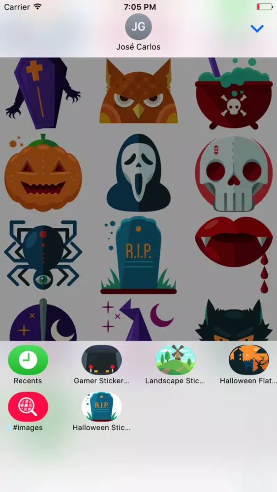 Funny Halloween Sticker Pack for iMessage應用截圖