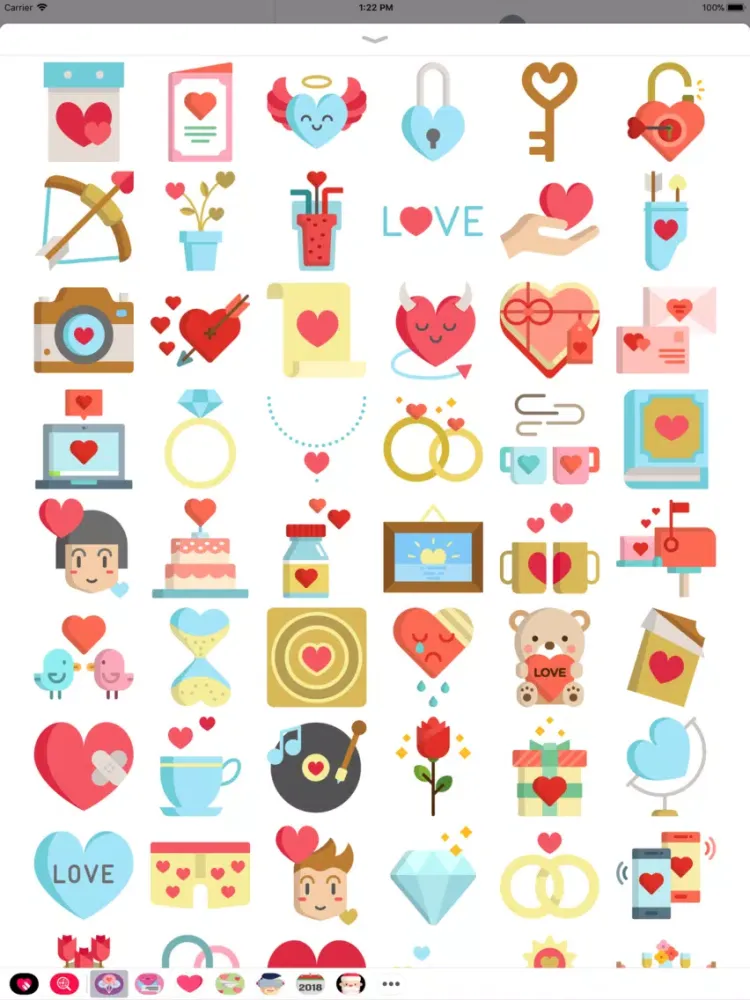 Love Is In The Air Stickers iPad  Ekran Görüntüleri