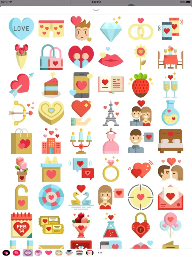 Love Is In The Air Stickers iPad  Ekran Görüntüleri